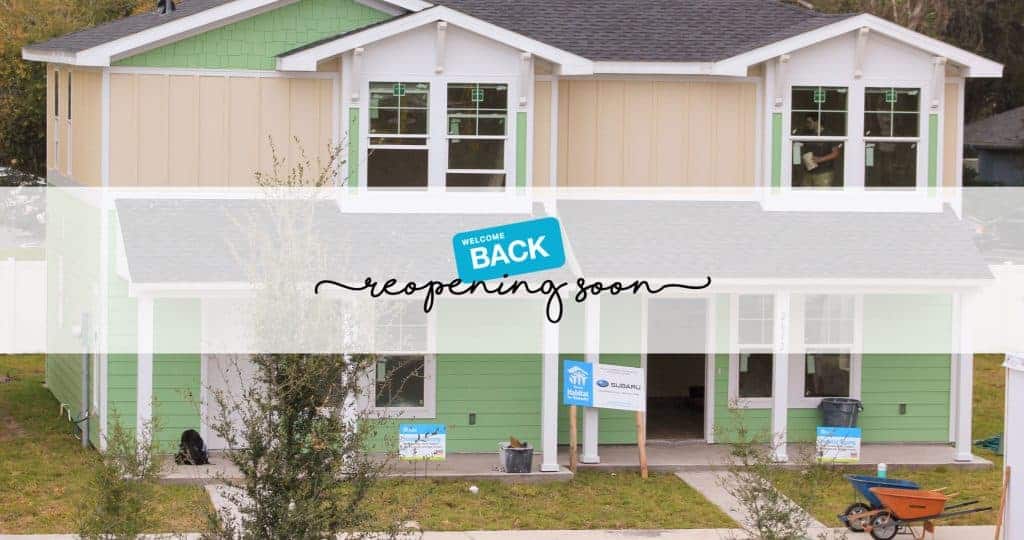 Welcome back: reopening soon over picture of duplex home