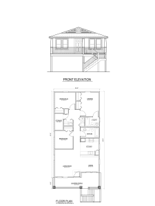 Ribault Park Street plans and elevation