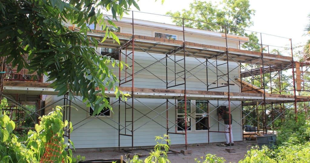 2-story house under construction on Edgar Street