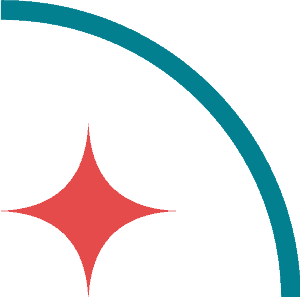 Star in quarter circle