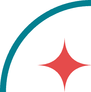 Star in quarter circle