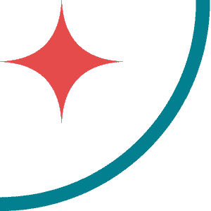 Star in quarter circle