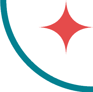 Star in quarter circle