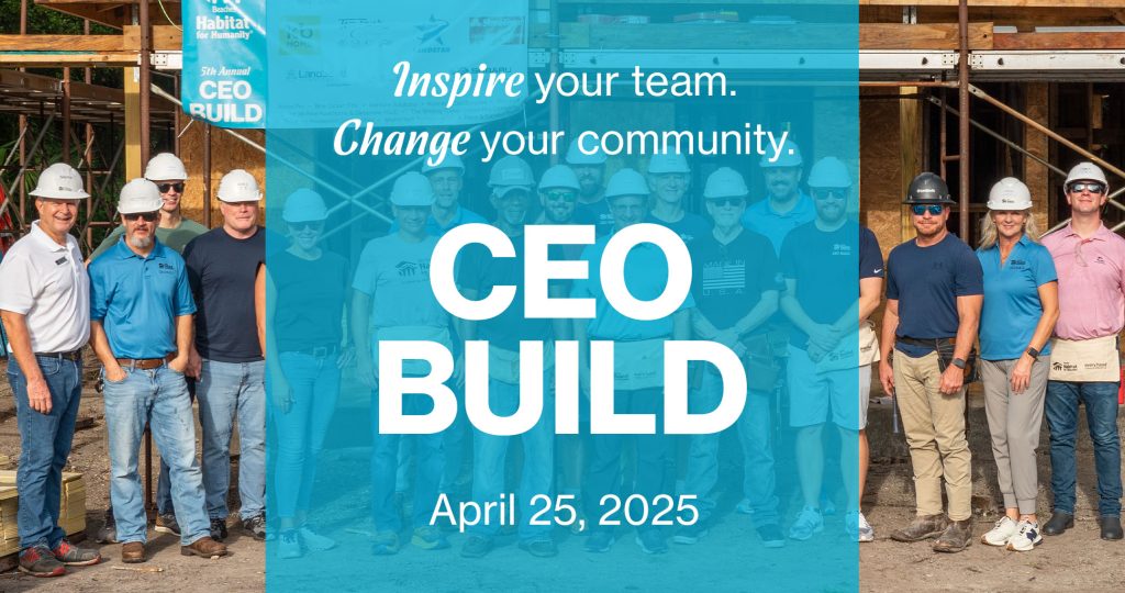Inspire your team. Change your community. CEO Build - April 25, 2025